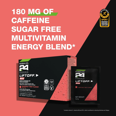 Herbalife H24 LiftOff® Max Energy Drink – Grapefruit Flavour